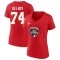 Women's Alexander Delnov 2023 Stanley Cup Final Name & Number V-Neck T-Shirt - Red