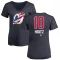 Women's Alexander Holtz Name and Number Banner Wave V-Neck T-Shirt - Navy