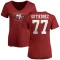 Women's Alfredo Gutierrez Name & Number Slim Fit T-Shirt - Red