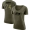 Women's Ali Marpet Legend Salute to Service Scoop Neck T-Shirt - Olive