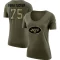 Women's Alijah Vera-Tucker Legend Salute to Service Scoop Neck T-Shirt - Olive