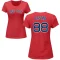 Women's Allan Castro Name & Number T-Shirt - Red