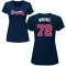 Women's Allan Winans Name & Number T-Shirt - Navy