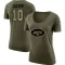 Women's Allen Lazard Legend Salute to Service Scoop Neck T-Shirt - Olive