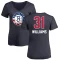 Women's Alondes Williams Name and Number Banner Wave V-Neck T-Shirt - Navy