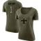 Women's Alontae Taylor Legend Salute to Service Scoop Neck T-Shirt - Olive