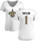 Women's Alontae Taylor Name & Number Slim Fit T-Shirt - White