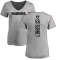 Women's Amari Burney Backer V-Neck T-Shirt - Ash