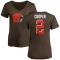 Women's Amari Cooper Name & Number Slim Fit T-Shirt - Brown