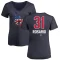 Women's Amed Rosario Name and Number Banner Wave V-Neck T-Shirt - Navy