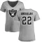 Women's Ameer Abdullah Name & Number Slim Fit T-Shirt - Ash