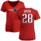 Women's Ameer Speed Name & Number Slim Fit T-Shirt - Red