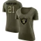 Women's Amik Robertson Legend Salute to Service Scoop Neck T-Shirt - Olive