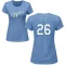 Women's Amos Otis Name & Number T-Shirt - Light Blue