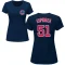 Women's Anderson Espinoza Name & Number T-Shirt - Navy