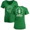 Women's Andre Dawson Dubliner Name & Number V-Neck T-ShirtKelly - Green