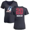 Women's Andre Ingram Name and Number Banner Wave V-Neck T-Shirt - Navy