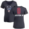 Women's Andre Jackson Jr. Name and Number Banner Wave V-Neck T-Shirt - Navy