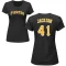 Women's Andre Jackson Name & Number T-Shirt - Black