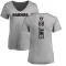 Women's Andre James Backer V-Neck T-Shirt - Ash