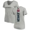 Women's Andre Johnson Backer V-Neck T-Shirt - Ash