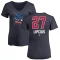 Women's Andre Lipcius Name and Number Banner Wave V-Neck T-Shirt - Navy