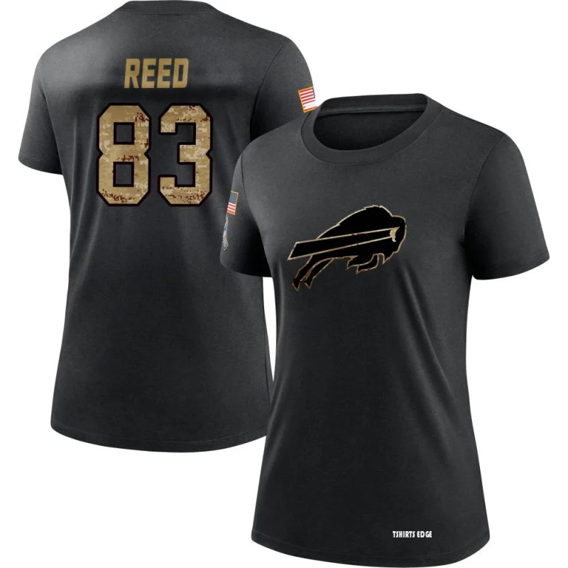 Women's Andre Reed 2020 Salute To Service Performance T-Shirt - Black -  Tshirtsedge