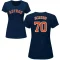 Women's Andre Scrubb Name & Number T-Shirt - Navy