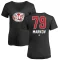 Women's Andrei Markov Name and Number Banner Wave V-Neck T-Shirt - Black