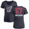 Women's Andres Machado Name and Number Banner Wave V-Neck T-Shirt - Navy