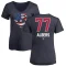 Women's Andrew Albers Name and Number Banner Wave V-Neck T-Shirt - Navy