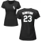 Women's Andrew Benintendi Name & Number T-Shirt - Black