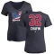 Women's Andrew Chafin Name and Number Banner Wave V-Neck T-Shirt - Navy