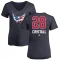 Women's Andrew Cristall Name and Number Banner Wave V-Neck T-Shirt - Navy