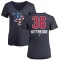 Women's Andrew Kittredge Name and Number Banner Wave V-Neck T-Shirt - Navy