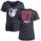 Women's Andrew Politi Name and Number Banner Wave V-Neck T-Shirt - Navy