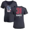 Women's Andrew Suarez Name and Number Banner Wave V-Neck T-Shirt - Navy