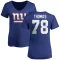 Women's Andrew Thomas Name & Number Slim Fit T-Shirt - Royal