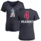 Women's Andrew Velazquez Name and Number Banner Wave V-Neck T-Shirt - Navy