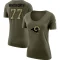 Women's Andrew Whitworth Legend Salute to Service Scoop Neck T-Shirt - Olive