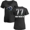 Women's Andrew Whitworth Midnight Mascot T-Shirt - Black