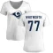 Women's Andrew Whitworth Name & Number Slim Fit T-Shirt - White