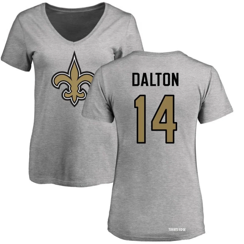 Women's Andy Dalton Name & Number Slim Fit T-Shirt - White - Tshirtsedge