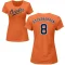 Women's Andy Etchebarren Name & Number T-Shirt - Orange