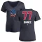 Women's Andy Ibanez Name and Number Banner Wave V-Neck T-Shirt - Navy