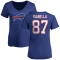 Women's Andy Isabella Name & Number Slim Fit T-Shirt - Royal