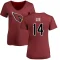 Women's Andy Lee Name & Number Slim Fit T-Shirt - Maroon