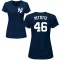 Women's Andy Pettitte Name & Number T-Shirt - Navy