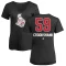 Women's Angus Crookshank Name and Number Banner Wave V-Neck T-Shirt - Black