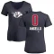 Women's Anthony Angello Name and Number Banner Wave V-Neck T-Shirt - Navy